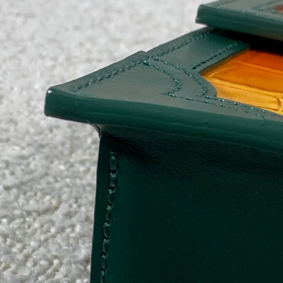 Authentic Pre-Owned CASABLANCA Women's Orange Gradient Embossed Mini Jeanne Bag - Picture 9 of 16